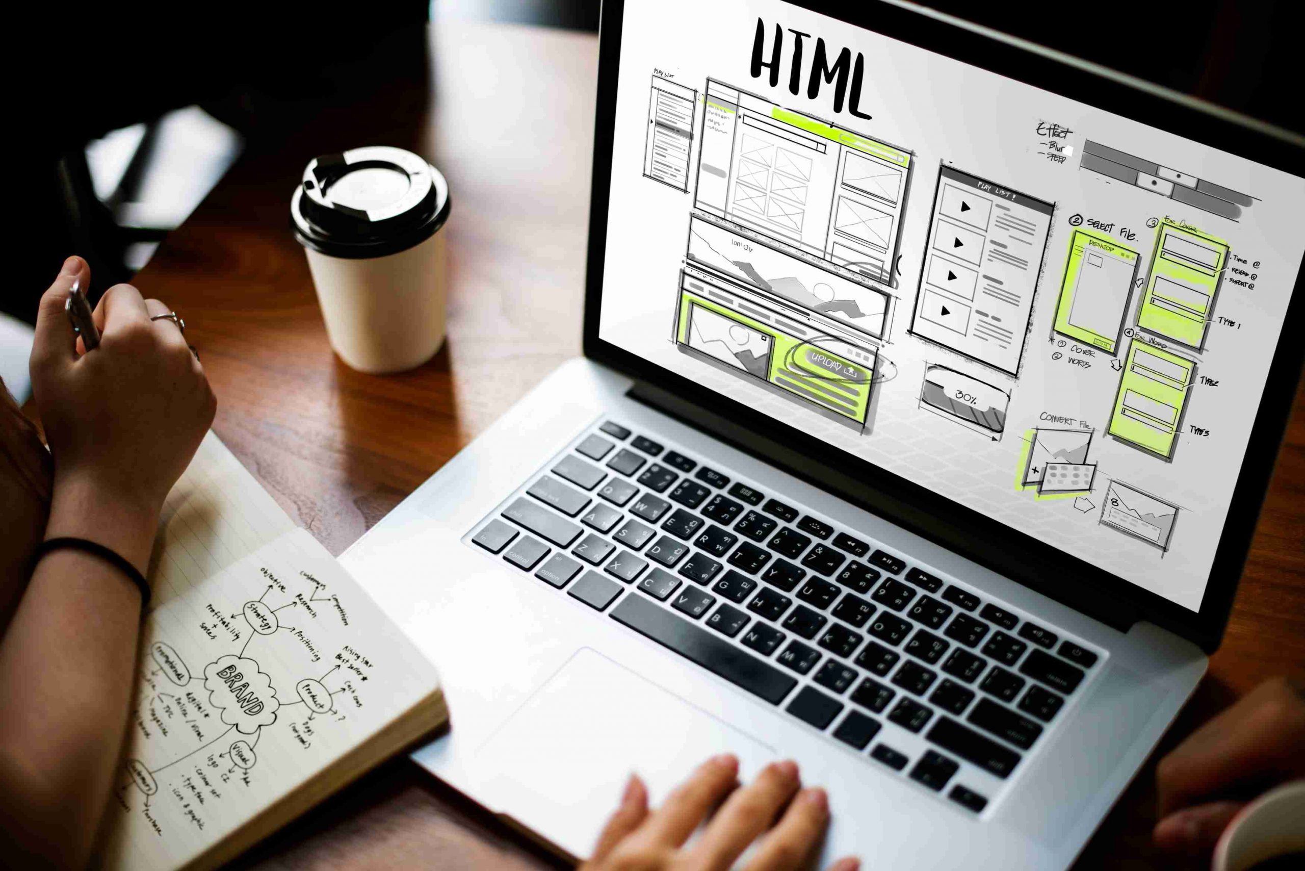 planejamento para criar um site com HTML